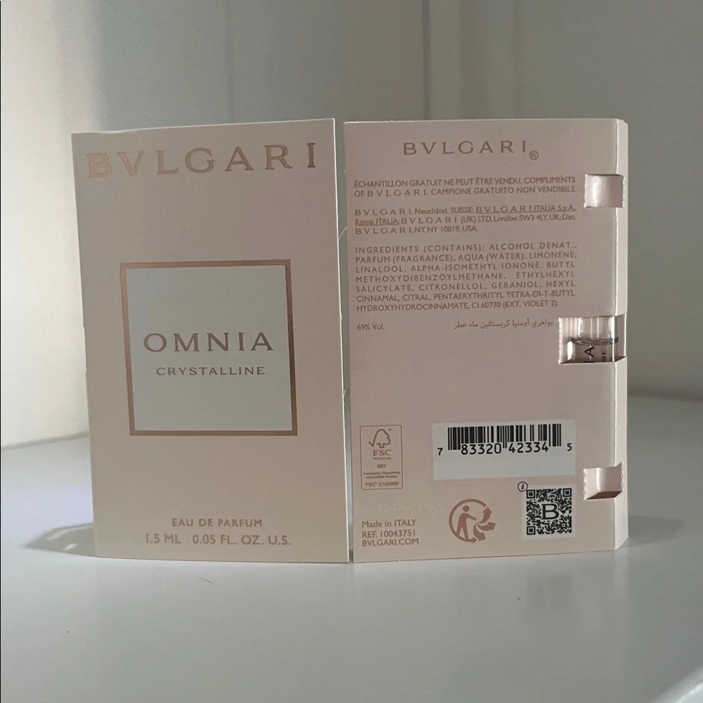 OMNIA CRYSTALLINE EAU DE PARFUMS
